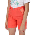 Neon Peach-Fusion Coral - Back - Regatta Childrens-Kids Sorcer II Mountain Shorts