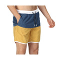 Dark Denim-Gold Straw - Lifestyle - Regatta Mens Benicio Swim Shorts