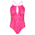 Pink Fushion - Front - Regatta Womens-Ladies Halliday One Piece Swimsuit