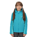 Enamel-Turquoise - Side - Regatta Childrens-Kids Acidity V Soft Shell Jacket