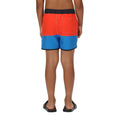 Fiery Red-Imperial Blue - Pack Shot - Regatta Childrens-Kids Sergio Swim Shorts