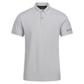 Silver Grey-White - Front - Regatta Mens Tadeo Polo Shirt