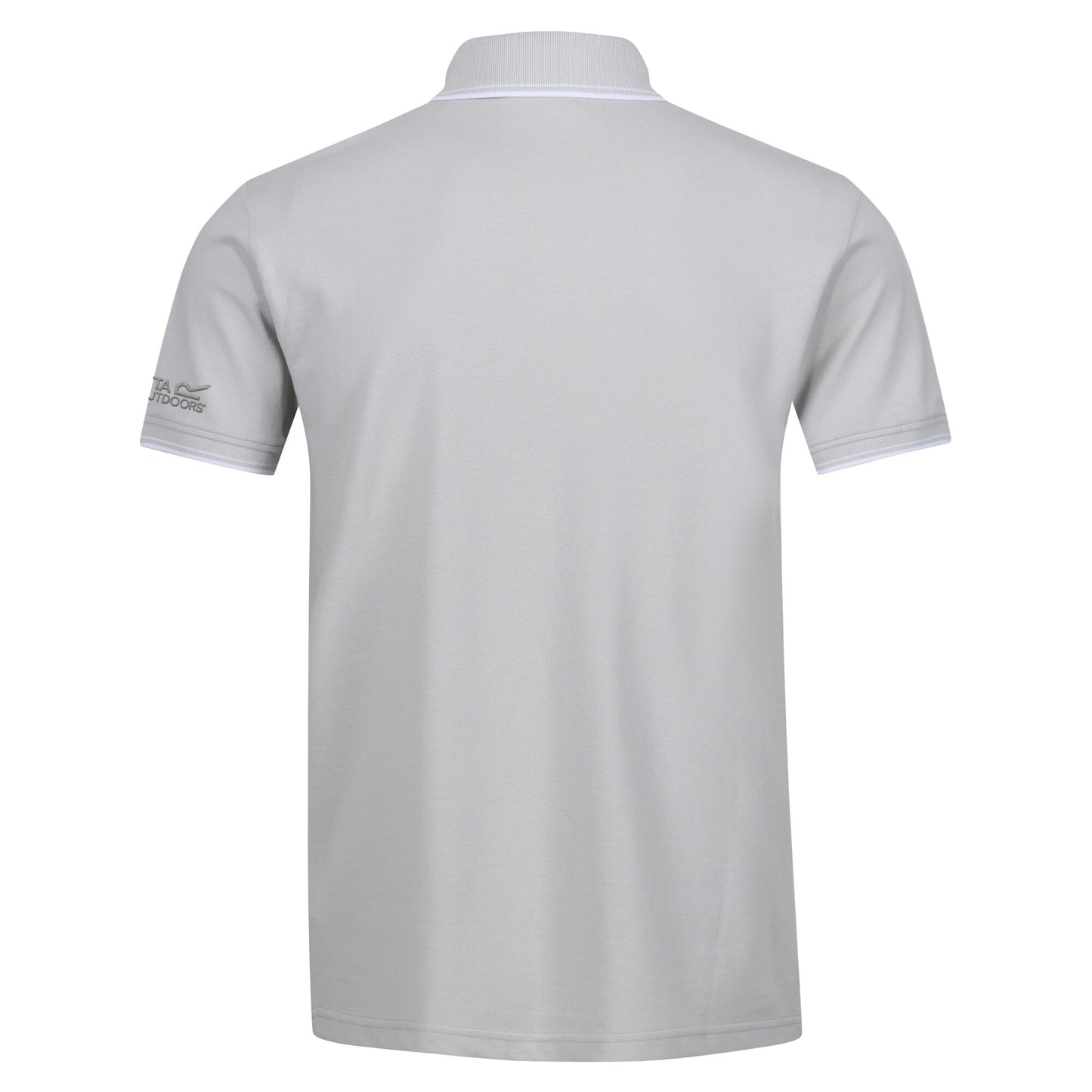 Silver Grey-White - Back - Regatta Mens Tadeo Polo Shirt