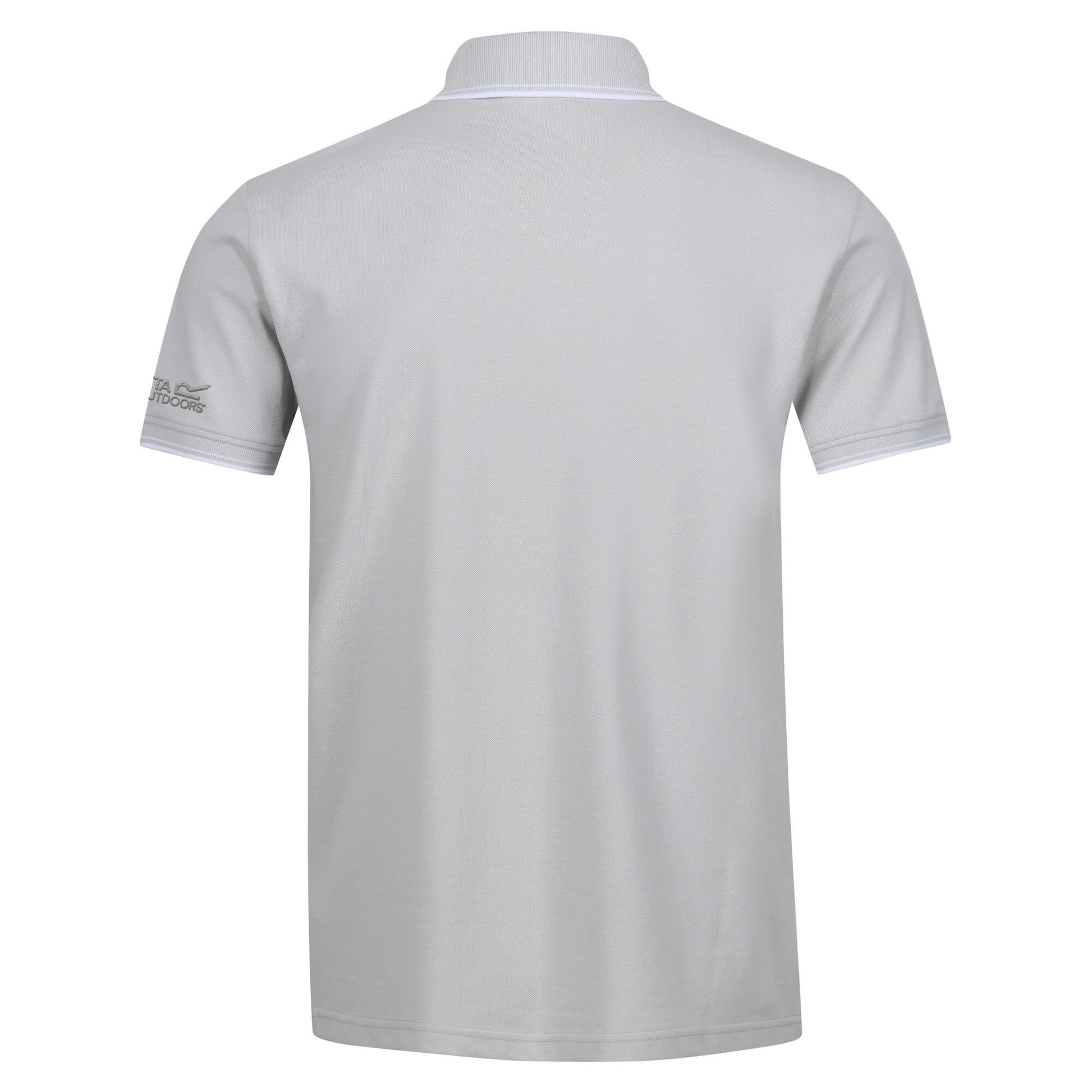 Silver Grey-White - Back - Regatta Mens Tadeo Polo Shirt