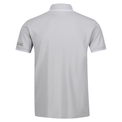 Silver Grey-White - Back - Regatta Mens Tadeo Polo Shirt