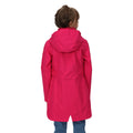 Fusion Pink - Back - Regatta Childrens-Kids Talei Waterproof Jacket