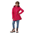 Fusion Pink - Side - Regatta Childrens-Kids Talei Waterproof Jacket