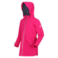 Fusion Pink - Pack Shot - Regatta Childrens-Kids Talei Waterproof Jacket