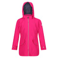 Fusion Pink - Front - Regatta Childrens-Kids Talei Waterproof Jacket