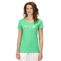 Vibrant Green - Back - Regatta Womens-Ladies Filandra VI Seashells T-Shirt