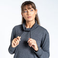 Charcoal Grey Marl - Side - Dare 2B Womens-Ladies Crystallize Sweatshirt