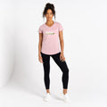 Powder Pink - Lifestyle - Dare 2B Womens-Ladies Moments Printed T-Shirt
