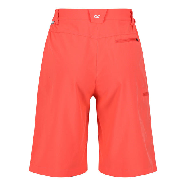 Neon Peach - Back - Regatta Womens-Ladies Xert Stretch Shorts