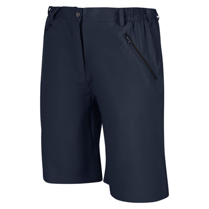 Navy - Side - Regatta Womens-Ladies Xert Stretch Shorts