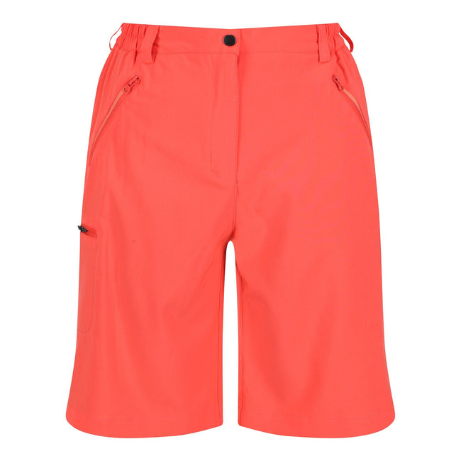 Neon Peach - Front - Regatta Womens-Ladies Xert Stretch Shorts