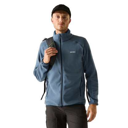 China Blue - Lifestyle - Regatta Mens Hadfield Full Zip Fleece Jacket