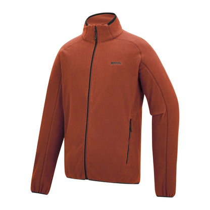 Brick - Side - Regatta Mens Hadfield Full Zip Fleece Jacket