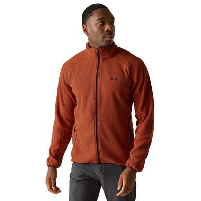 Brick - Lifestyle - Regatta Mens Hadfield Full Zip Fleece Jacket