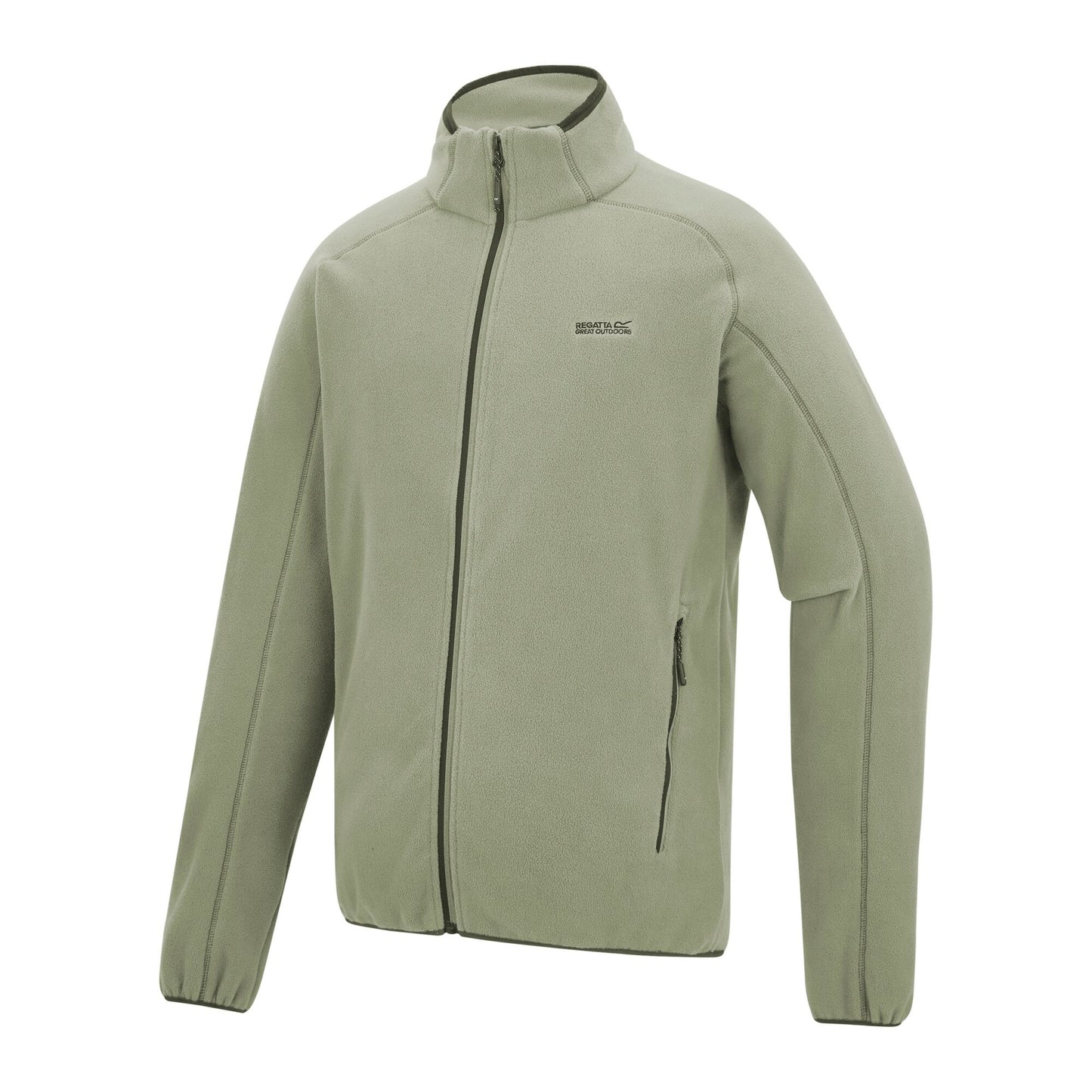 Light Sage - Side - Regatta Mens Hadfield Full Zip Fleece Jacket