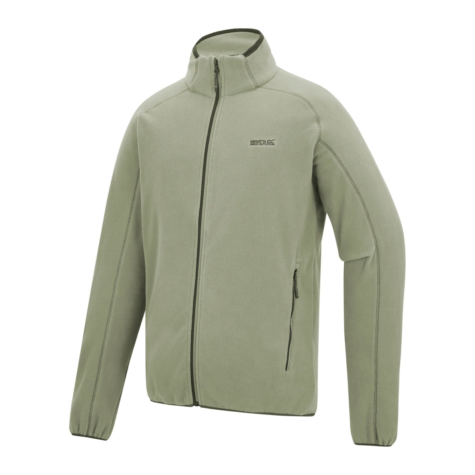 Light Sage - Side - Regatta Mens Hadfield Full Zip Fleece Jacket