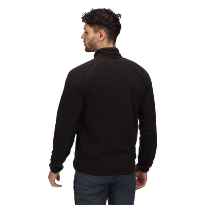 Black - Pack Shot - Regatta Mens Hadfield Full Zip Fleece Jacket
