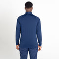 Nightfall Navy - Side - Dare 2B Mens Fuser Core Stretch Half Zip Thermal Top