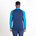 Nightfall Navy-Dark Methyl Blue - Side - Dare 2B Mens Fuser Core Stretch Half Zip Thermal Top