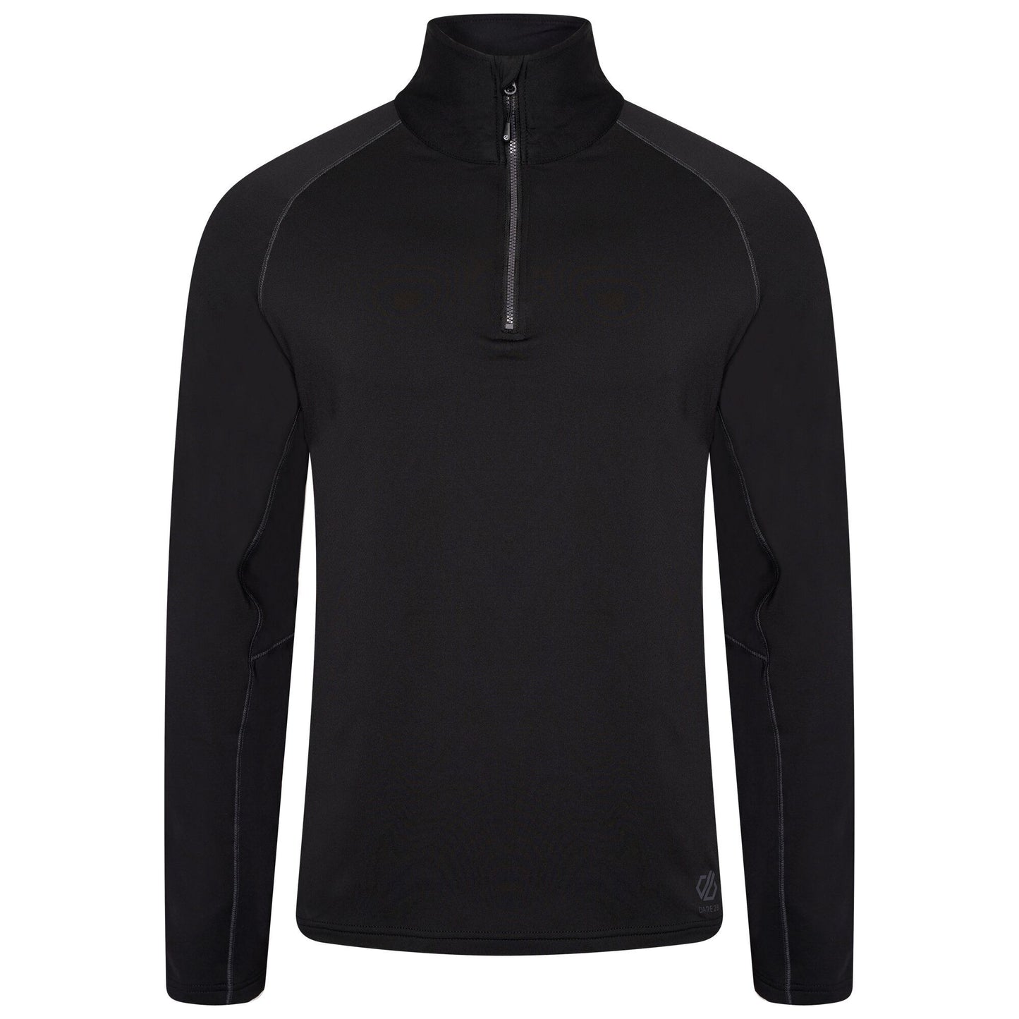 Black - Front - Dare 2B Mens Fuser Core Stretch Half Zip Thermal Top