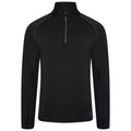 Black - Front - Dare 2B Mens Fuser Core Stretch Half Zip Thermal Top