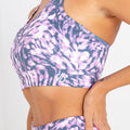 Dusty lavender - Close up - Dare 2B Womens-Ladies Mantra Printed Recycled Sports Bra