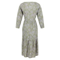 Green Fields - Close up - Regatta Womens-Ladies Briella Abstract Long-Sleeved Casual Dress