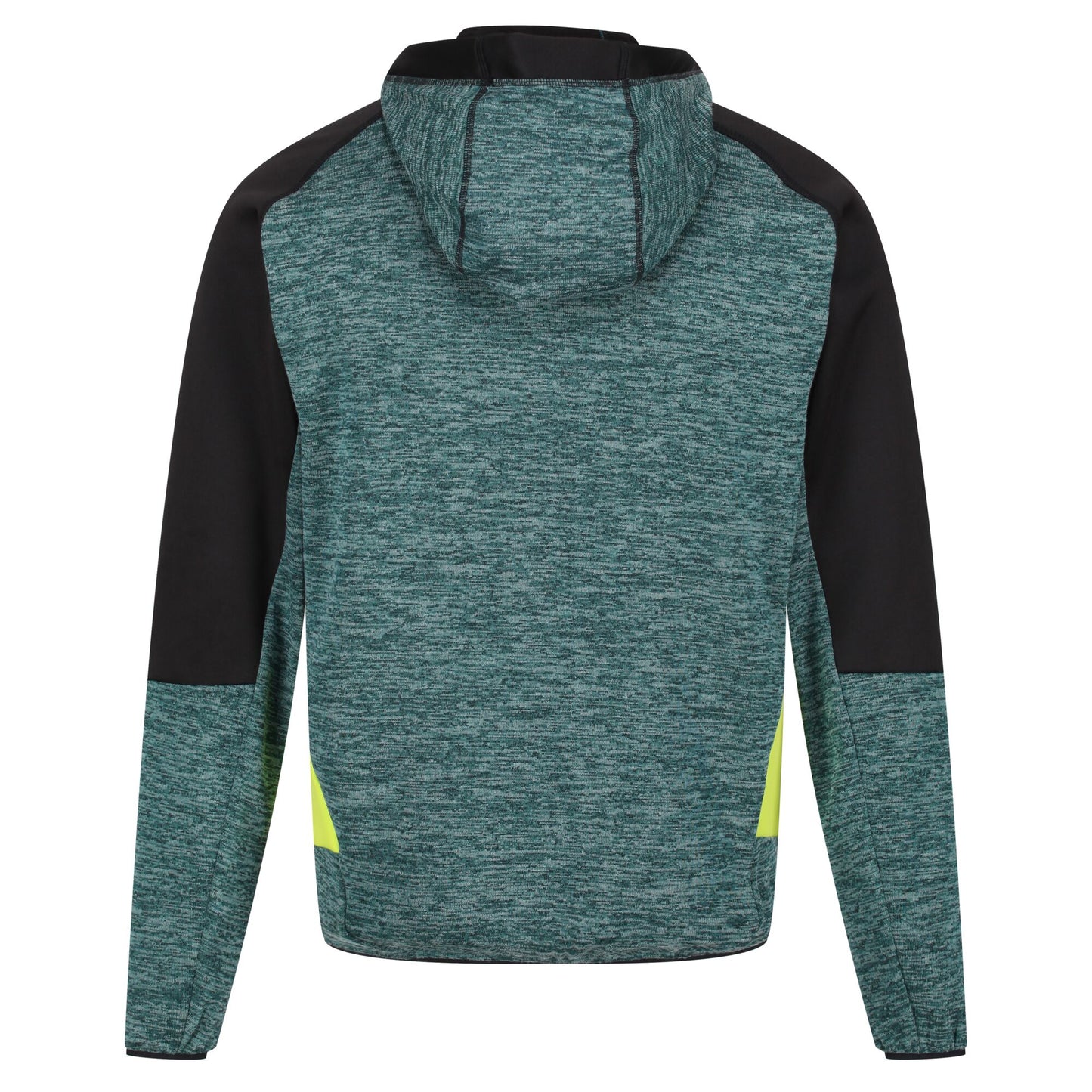 Pacific Green-Black - Back - Regatta Mens Cadford III Marl Full Zip Hoodie