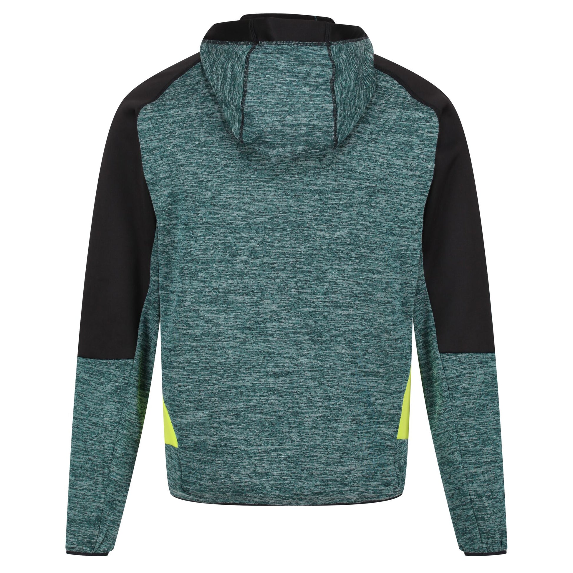 Pacific Green-Black - Back - Regatta Mens Cadford III Marl Full Zip Hoodie