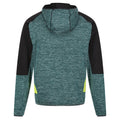 Pacific Green-Black - Back - Regatta Mens Cadford III Marl Full Zip Hoodie