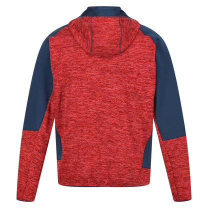 Fiery Red-Moonlight Denim - Back - Regatta Mens Cadford III Marl Full Zip Hoodie