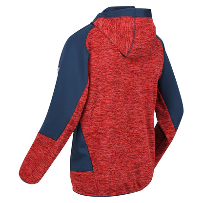 Fiery Red-Moonlight Denim - Side - Regatta Mens Cadford III Marl Full Zip Hoodie