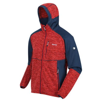 Fiery Red-Moonlight Denim - Lifestyle - Regatta Mens Cadford III Marl Full Zip Hoodie