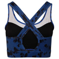 Space Blue - Pack Shot - Dare 2B Womens-Ladies Mantra Tie Dye Recycled Sports Bra