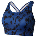 Space Blue - Close up - Dare 2B Womens-Ladies Mantra Tie Dye Recycled Sports Bra