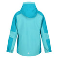 Turquoise-Enamel - Lifestyle - Regatta Childrens-Kids Rayz Waterproof Jacket