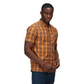 Flame Orange - Back - Regatta Mens Kalambo VI Checked Shirt