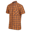 Flame Orange - Pack Shot - Regatta Mens Kalambo VI Checked Shirt
