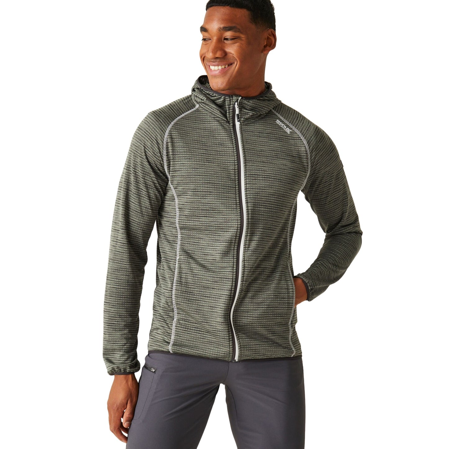 Agave Green - Lifestyle - Regatta Mens Yonder Full Zip Hoodie