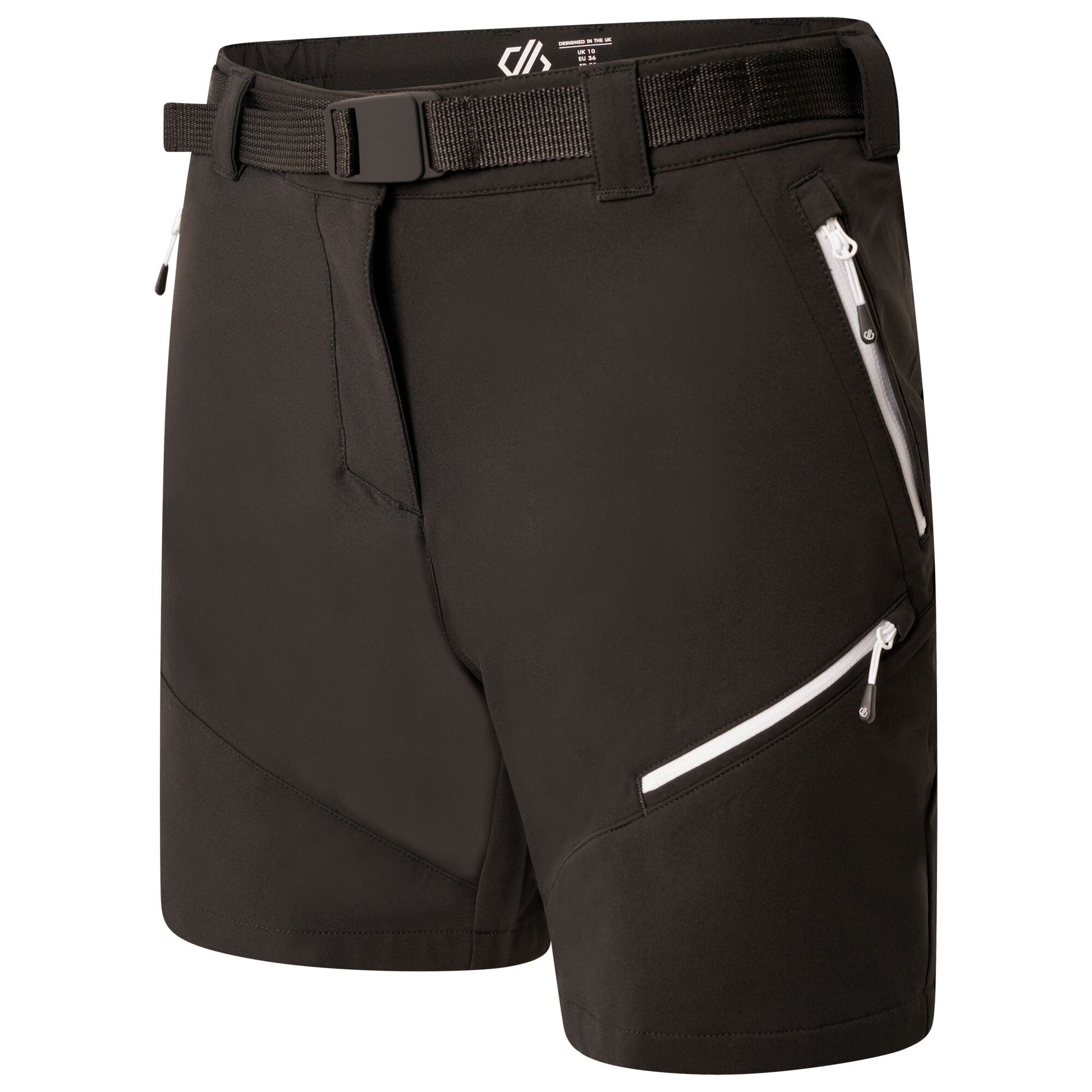 Black - Close up - Dare 2B Womens-Ladies Melodic Pro Lightweight Shorts