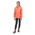 Neon Peach - Back - Regatta Childrens-Kids Bagley Gradient Packaway Waterproof Jacket