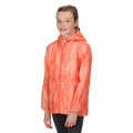 Neon Peach - Side - Regatta Childrens-Kids Bagley Gradient Packaway Waterproof Jacket