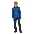 Imperial Blue - Back - Regatta Childrens-Kids Bagley Gradient Packaway Waterproof Jacket