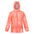 Neon Peach - Front - Regatta Childrens-Kids Bagley Gradient Packaway Waterproof Jacket