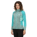 Ocean Wave-Turquoise - Side - Regatta Womens-Ladies Walbury III Full Zip Fleece Jacket