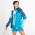 Capri Blue-Crystal Seas - Side - Dare 2B Womens-Ladies Checkpoint III Recycled Waterproof Jacket